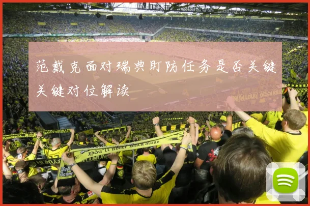 范戴克面对瑞典盯防任务是否关键关键对位解读